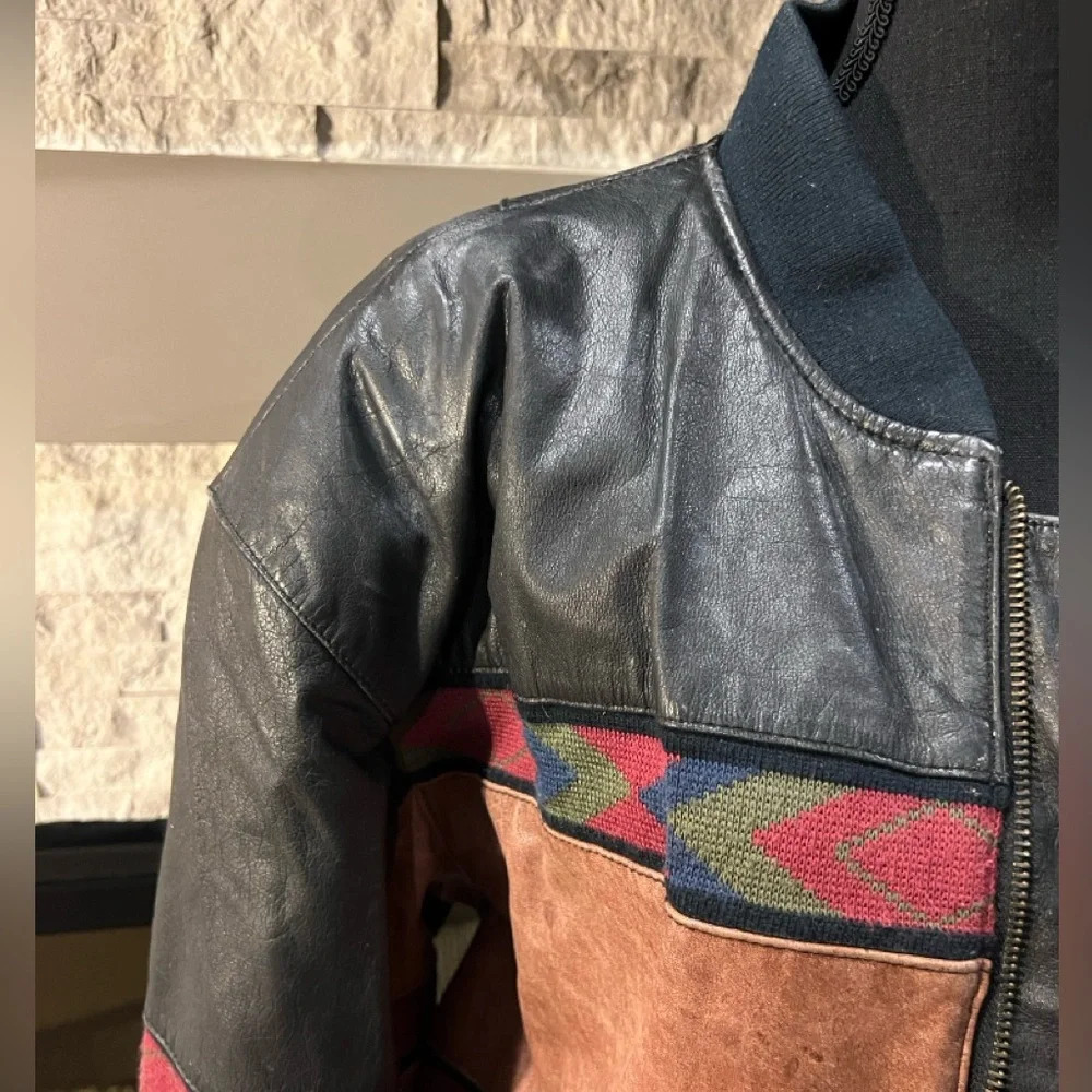 Phase 2 Vintage Man's Leather Jacket Large - image 4